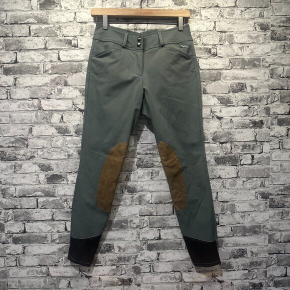EUC R.J. Classics  Anna Breeches Cilantro Color Women's Size 26 R - Picture 1 of 16